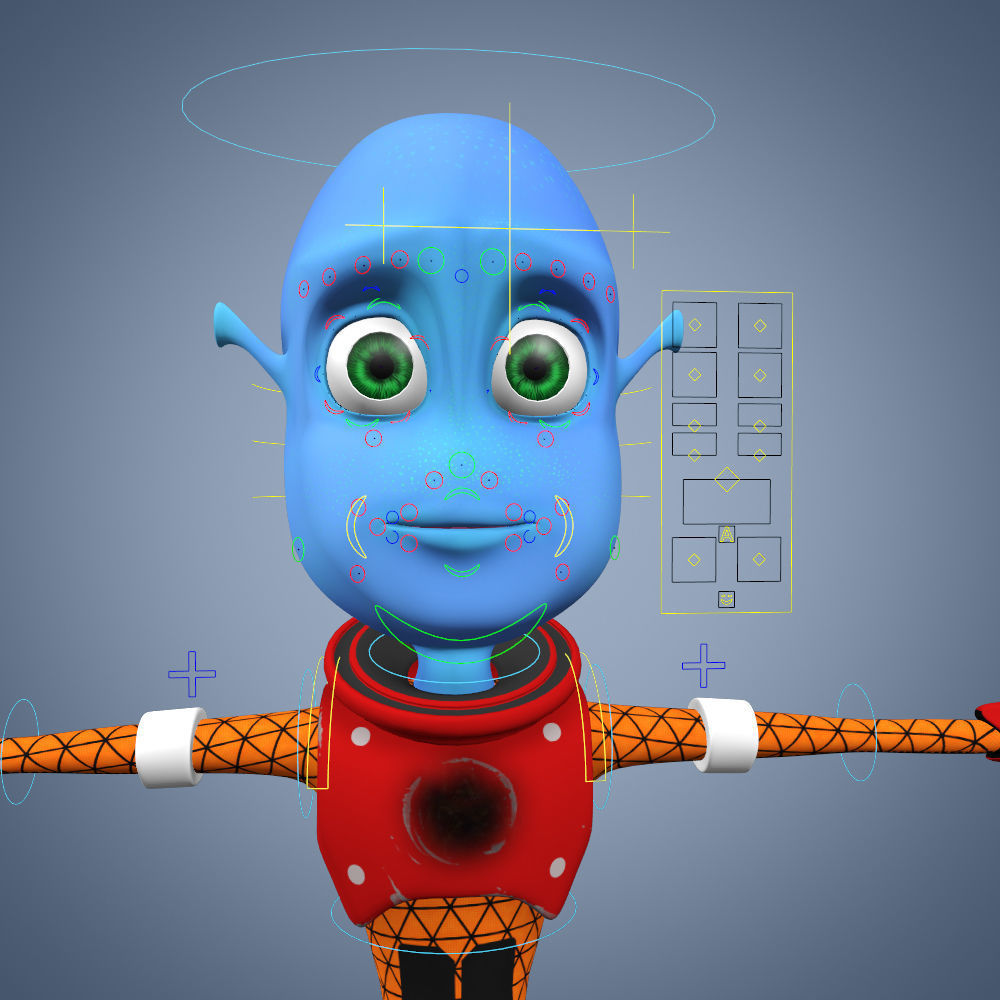 Alien Kid 3D model Low-poly 3D model_10