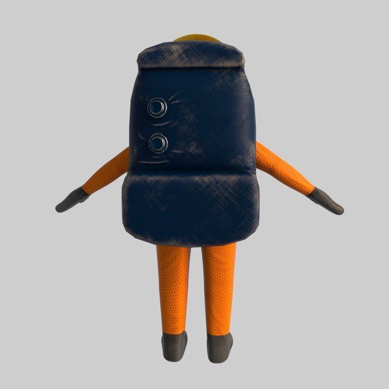 Space Engineer 3D Low-poly 3D model_7