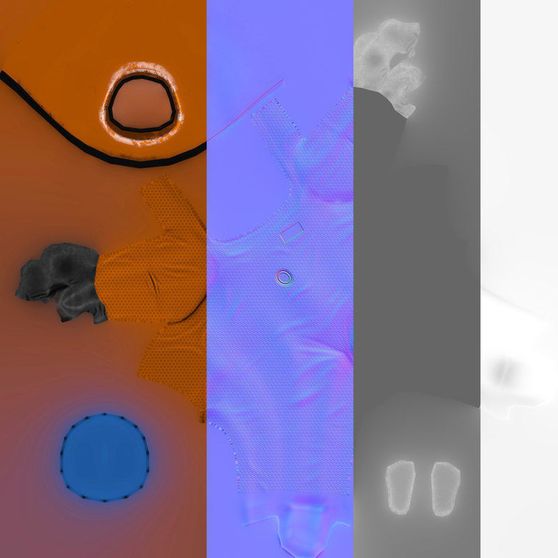 Space Engineer 3D Low-poly 3D model_11