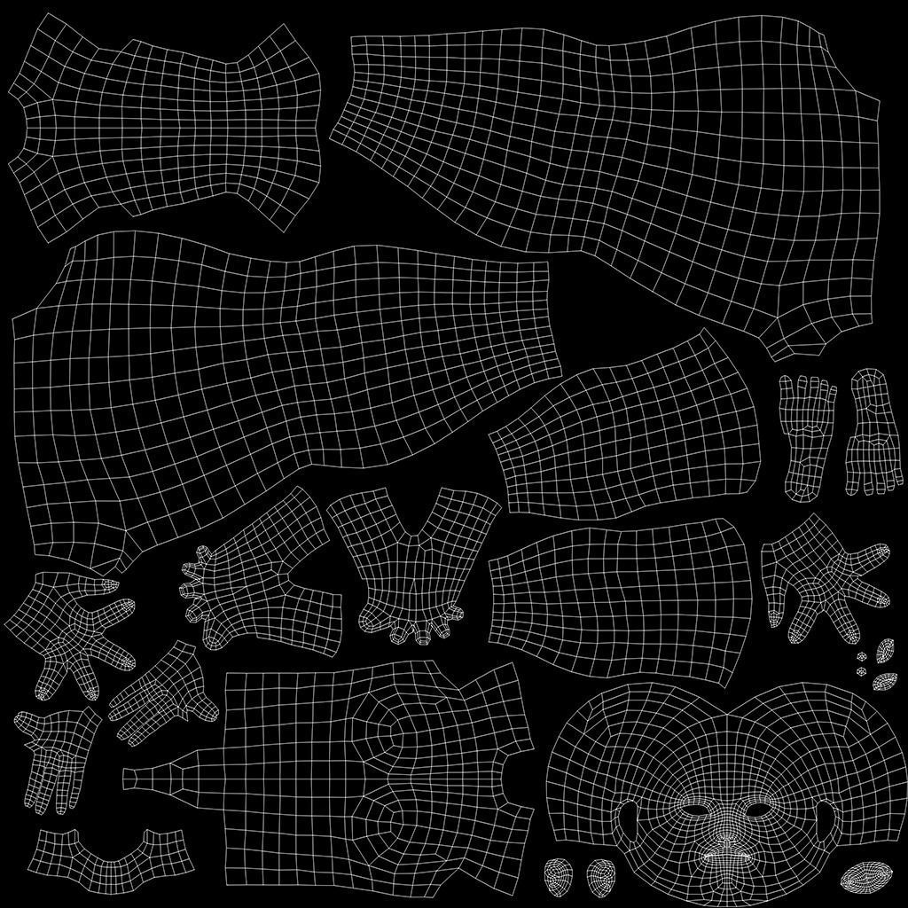 Stylized Female Base Mesh  Low-poly 3D model_4