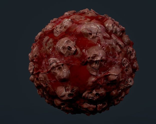 Skulls Bones Seamless PBR Texture 19 Texture