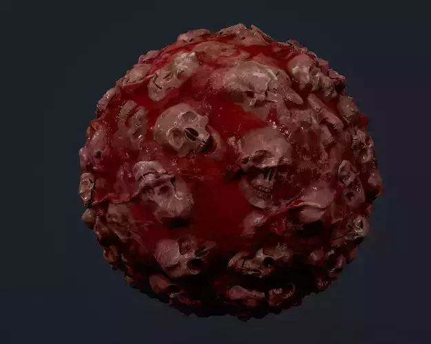 Skulls Bones Seamless PBR Texture 19 Texture