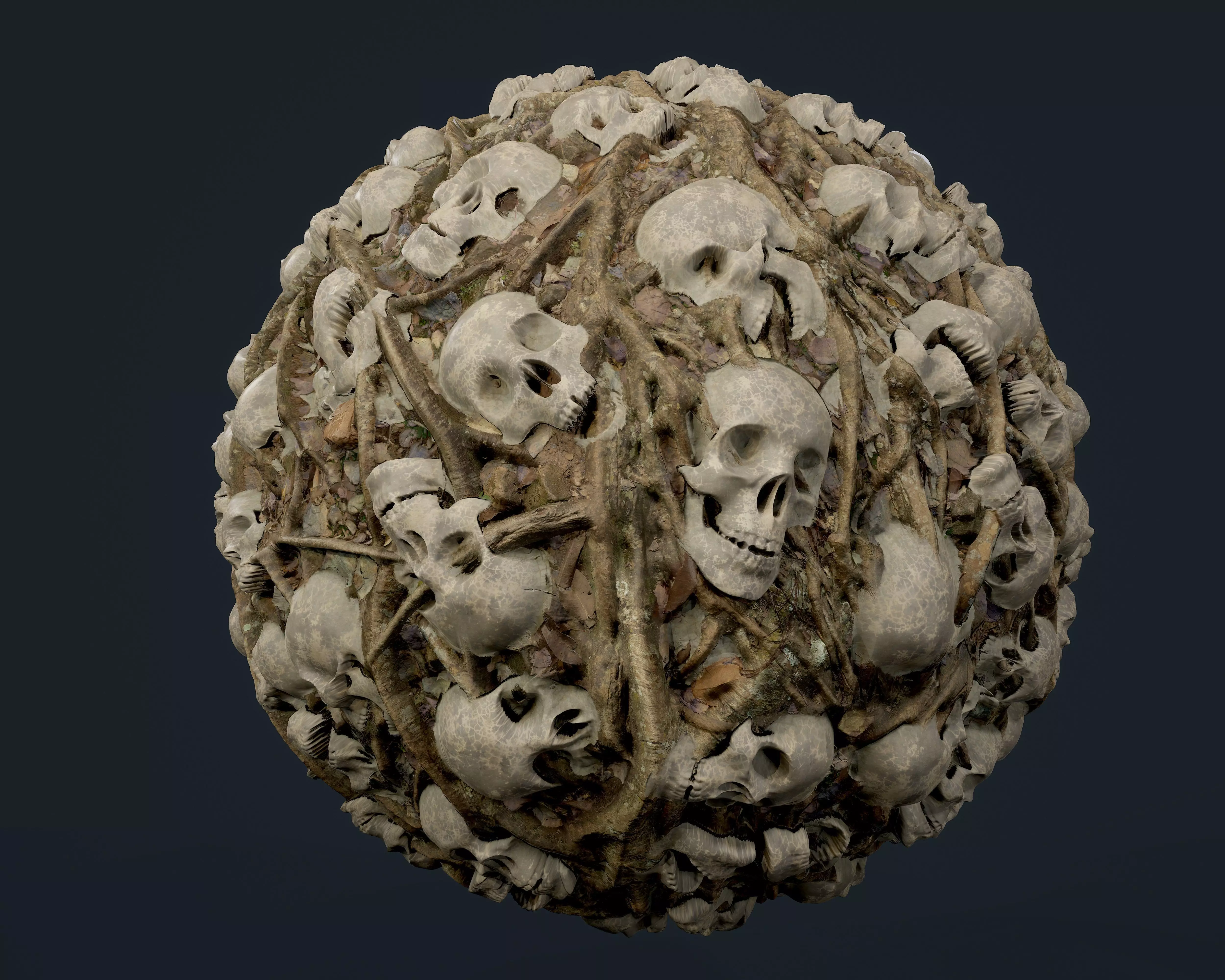Skulls Bones Seamless PBR Texture 21 Texture_0