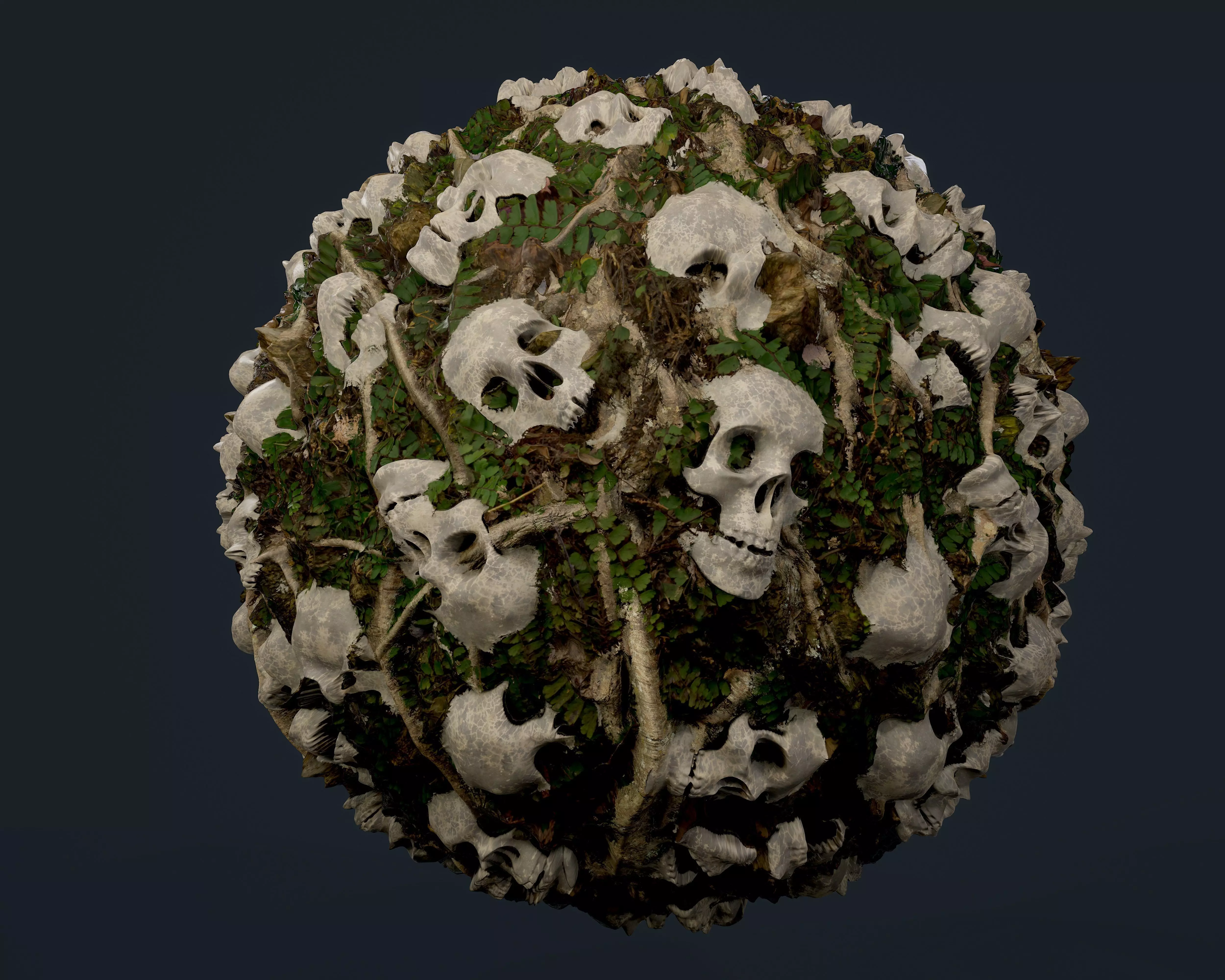 Skulls Bones Seamless PBR Texture 22 Texture_0