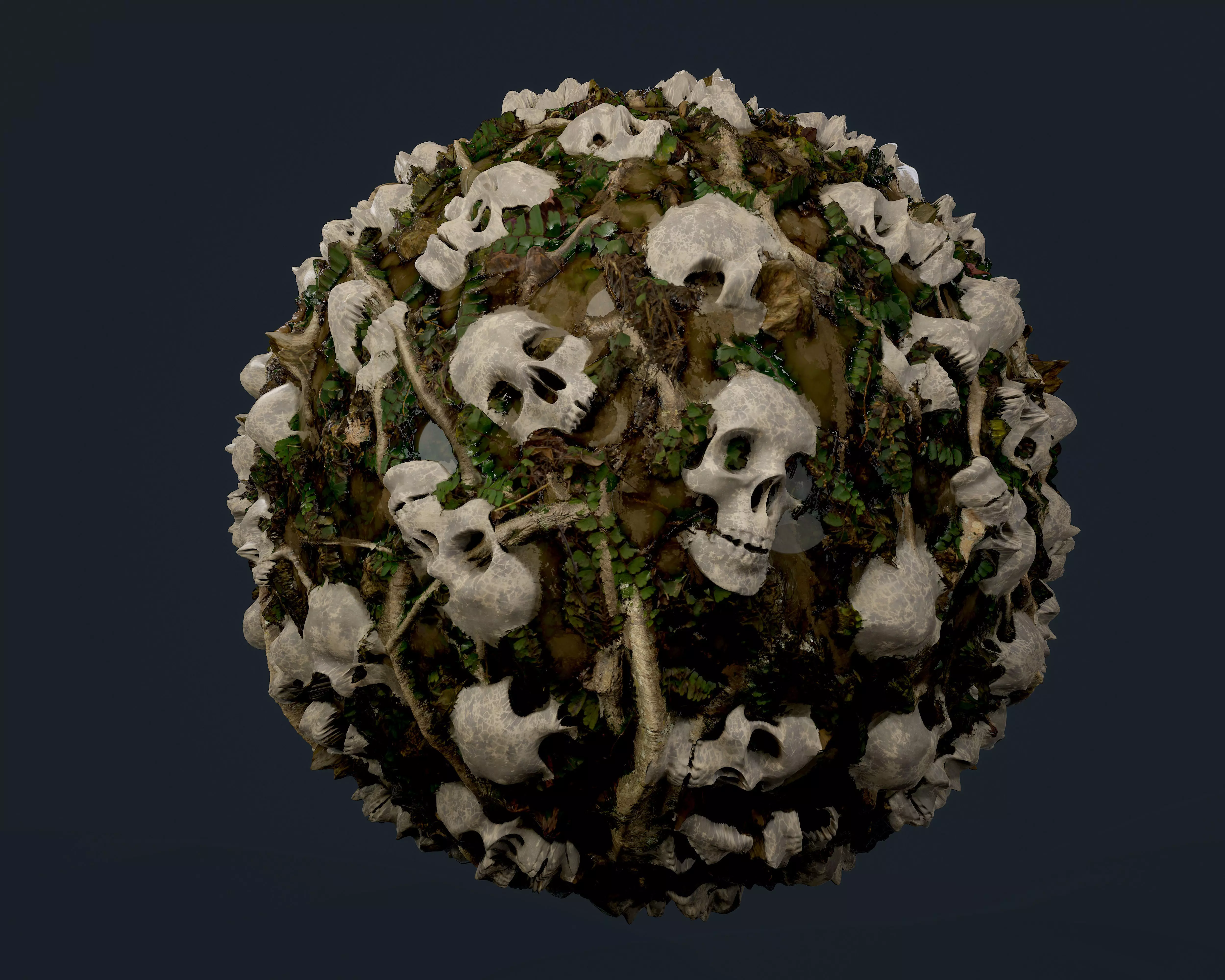 Skulls Bones Seamless PBR Texture 23 Texture_0