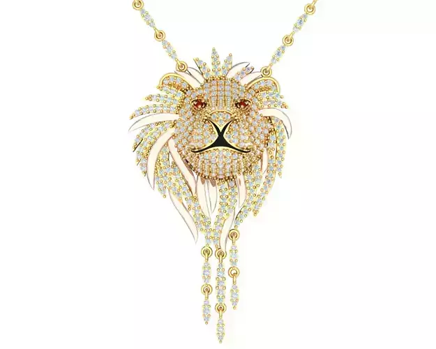 pendant wild life lion