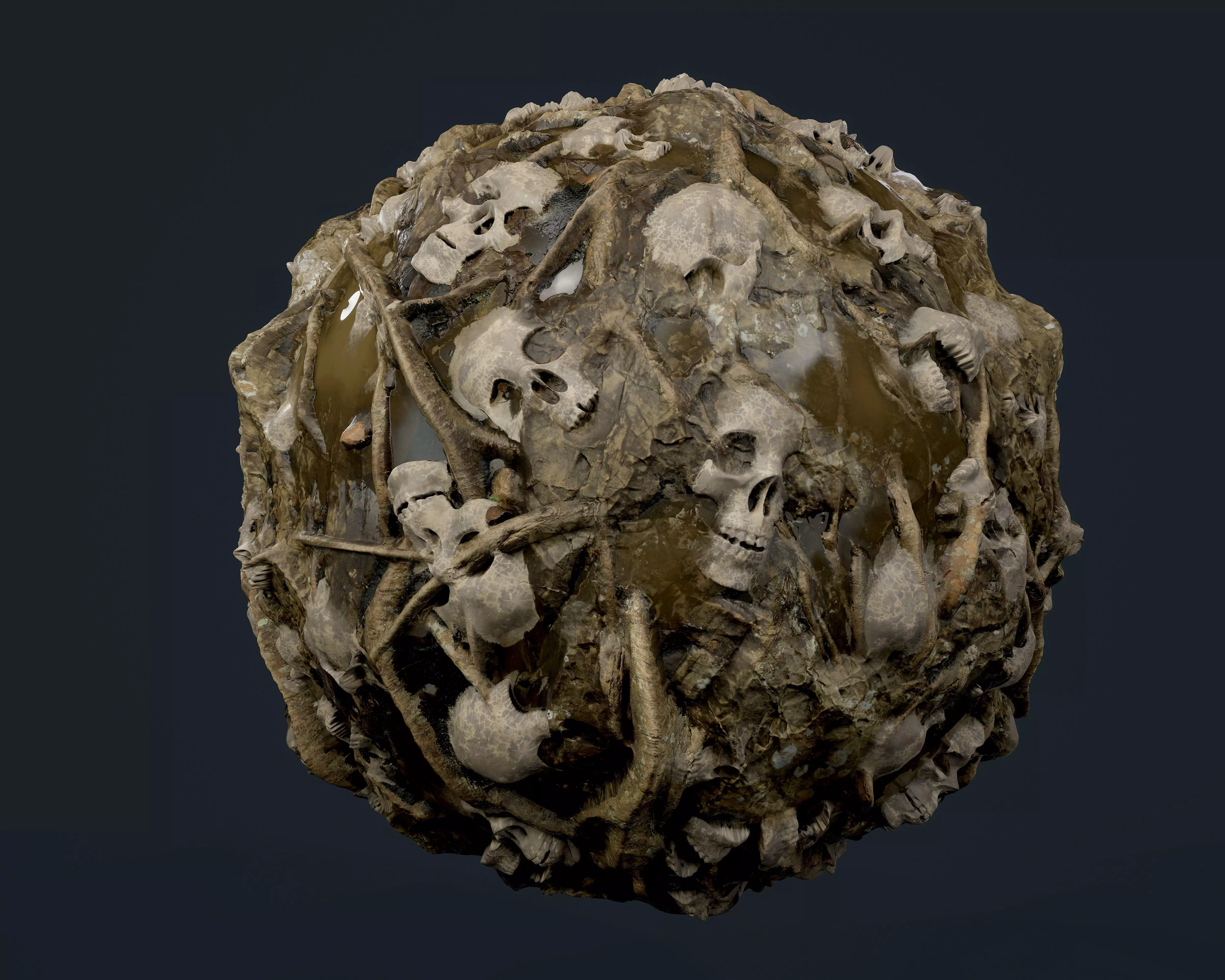 Skulls Bones Seamless PBR Texture 26 Texture