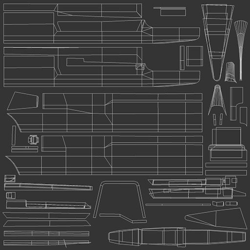 Kaga Aircraft Carrier Ship WWII Low-poly 3D model_5