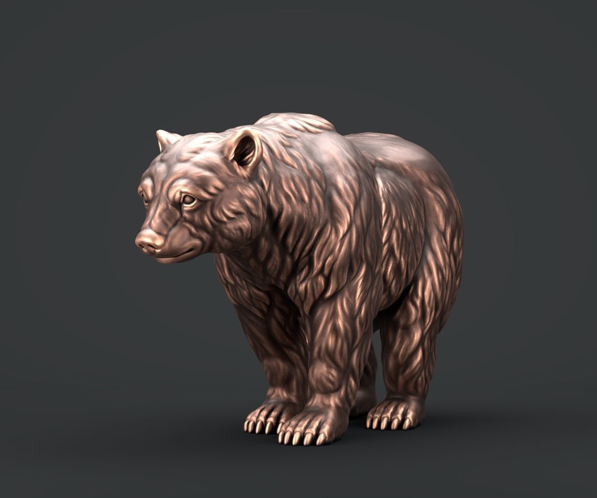 Brown Bear 3D print model_2