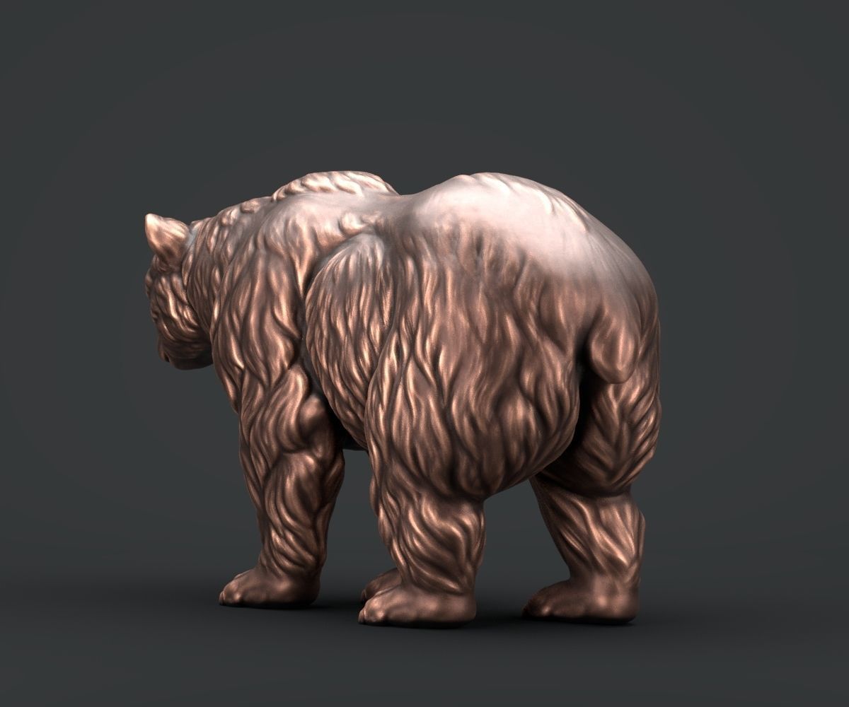 Brown Bear 3D print model_4