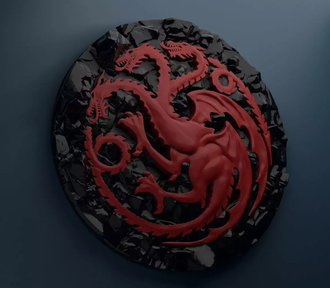 Targaryen Sigil 3D print model