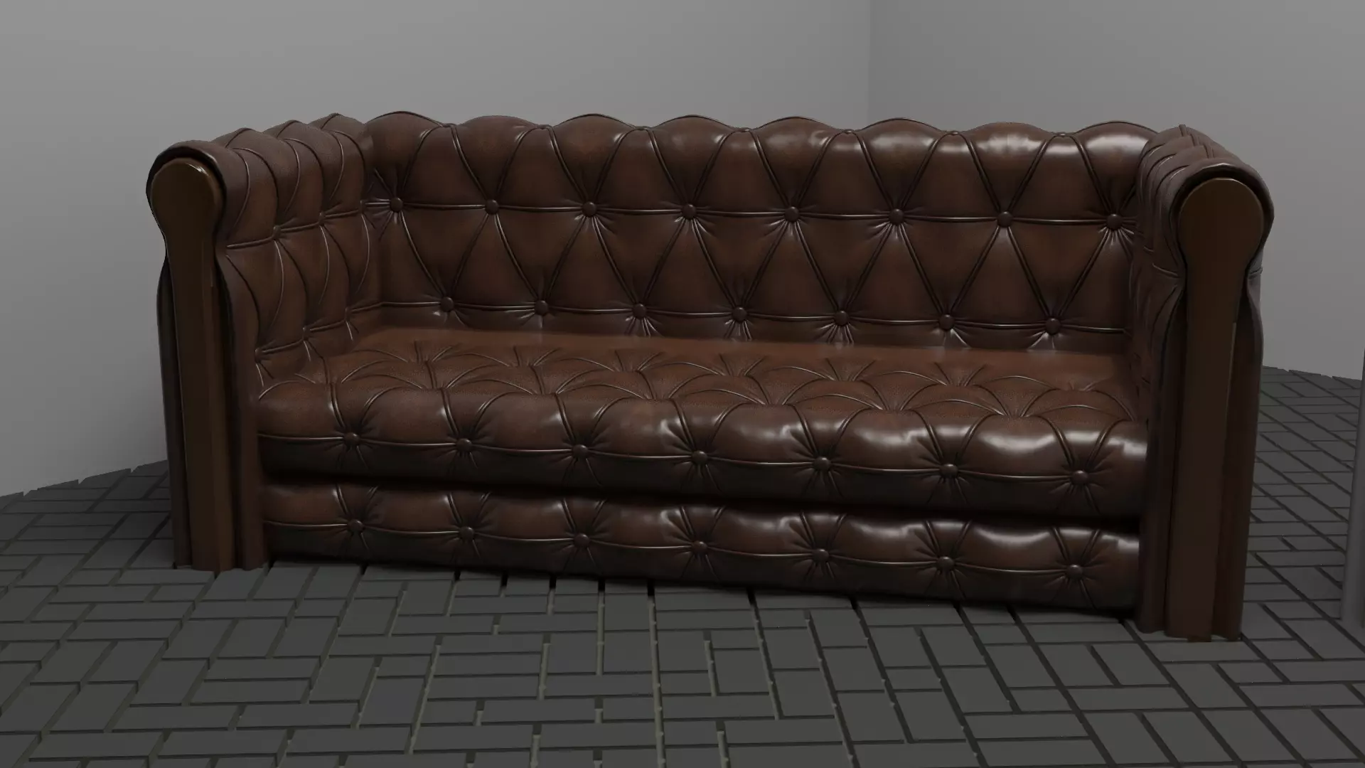 Sofa and chair 3D model_0