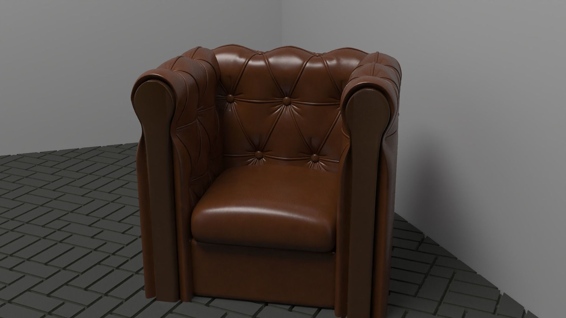 Sofa and chair 3D model_3