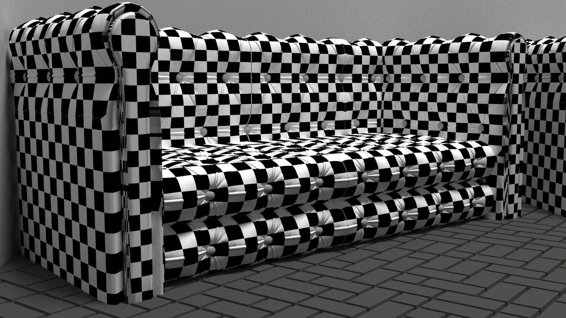 Sofa and chair 3D model_5