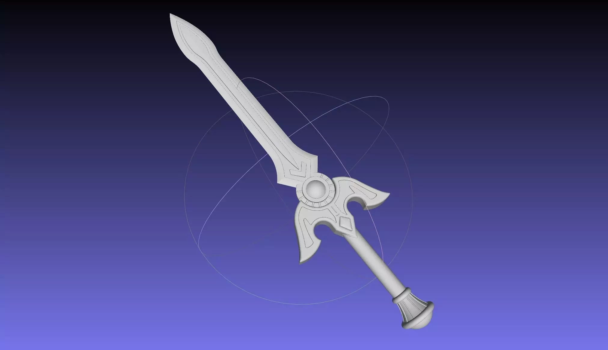 Shield Hero Sword Hero Sword Printable Assembly 3D print model_0