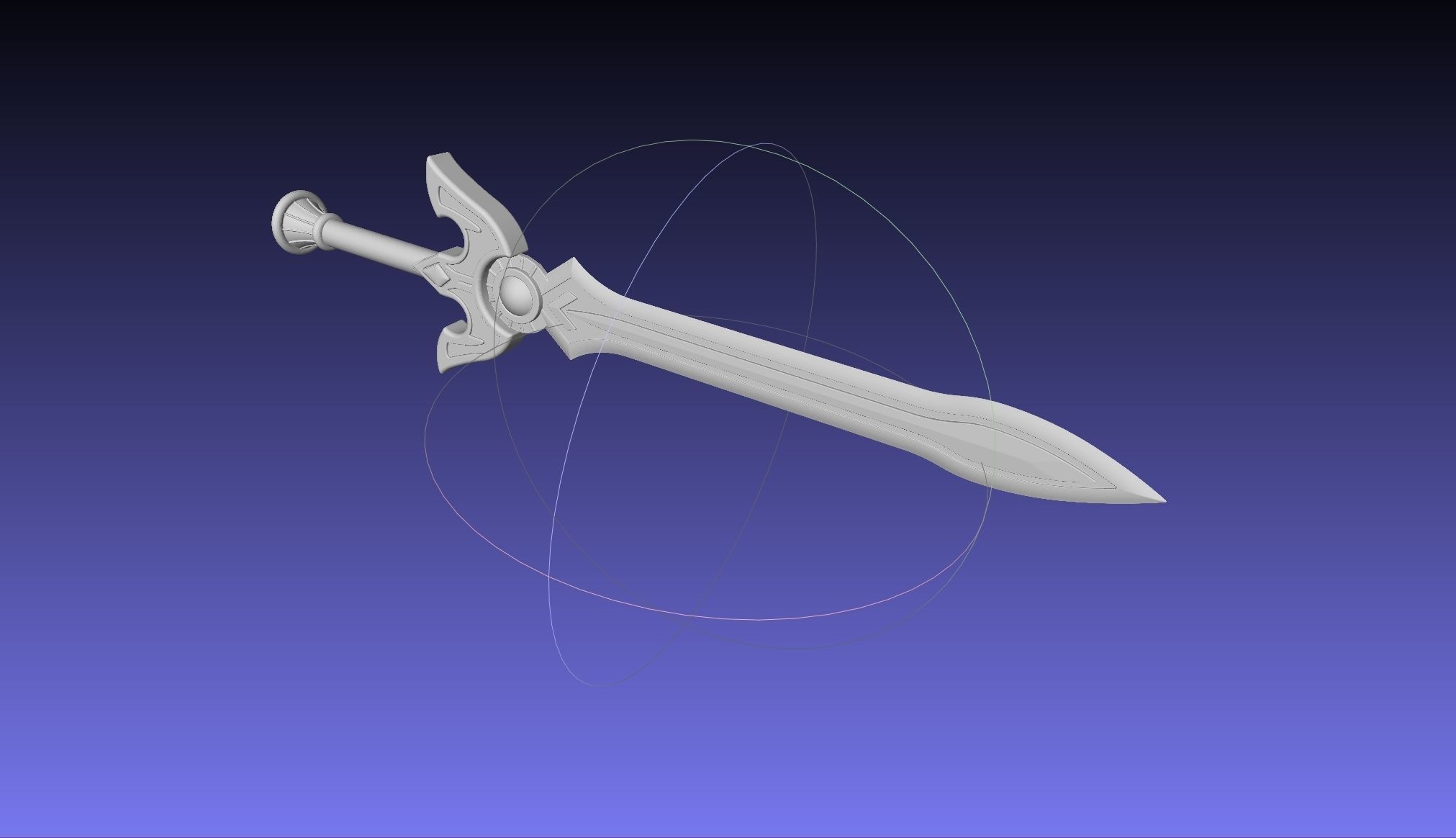 Shield Hero Sword Hero Sword Printable Assembly 3D print model_2