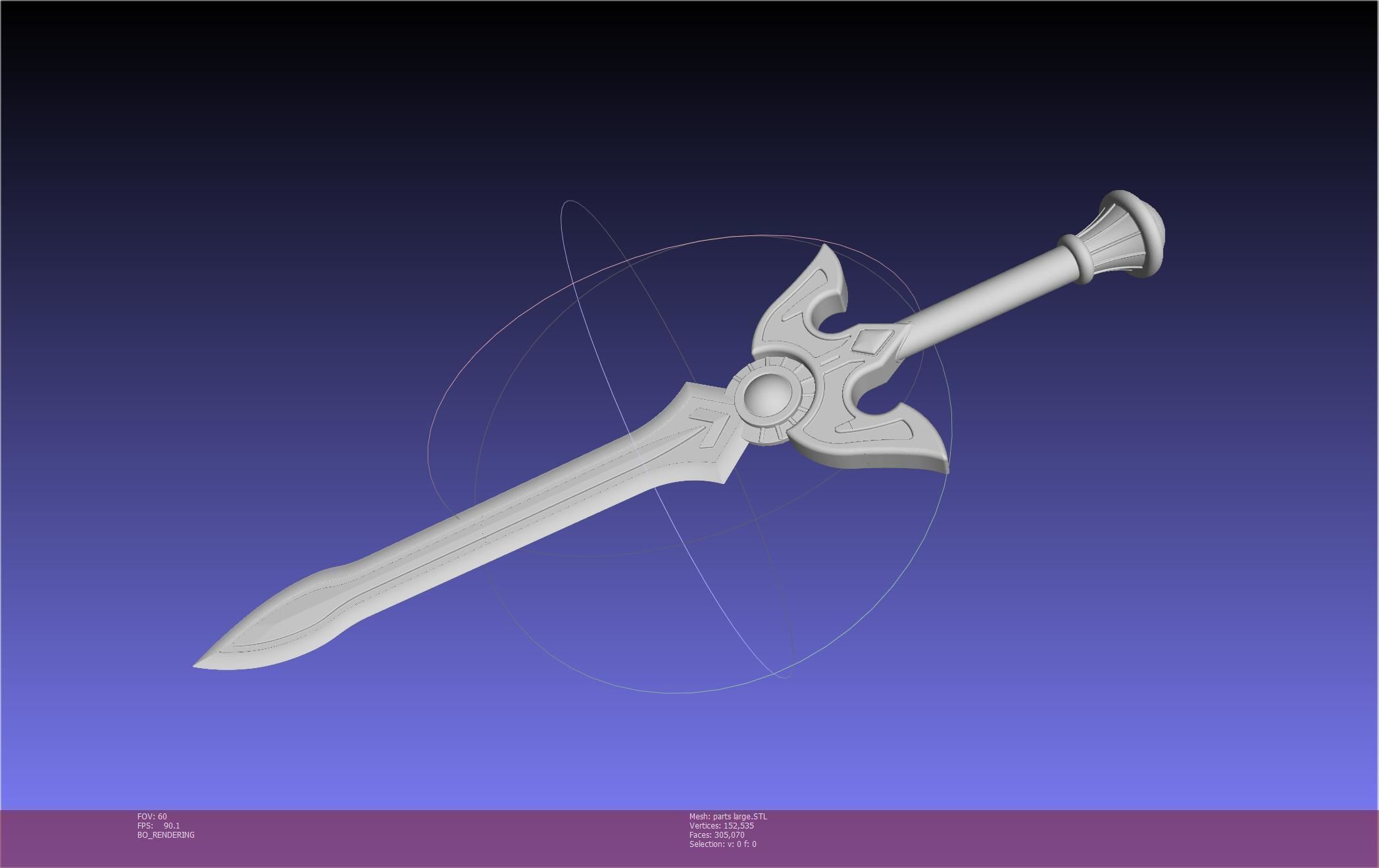 Shield Hero Sword Hero Sword Printable Assembly 3D print model_77