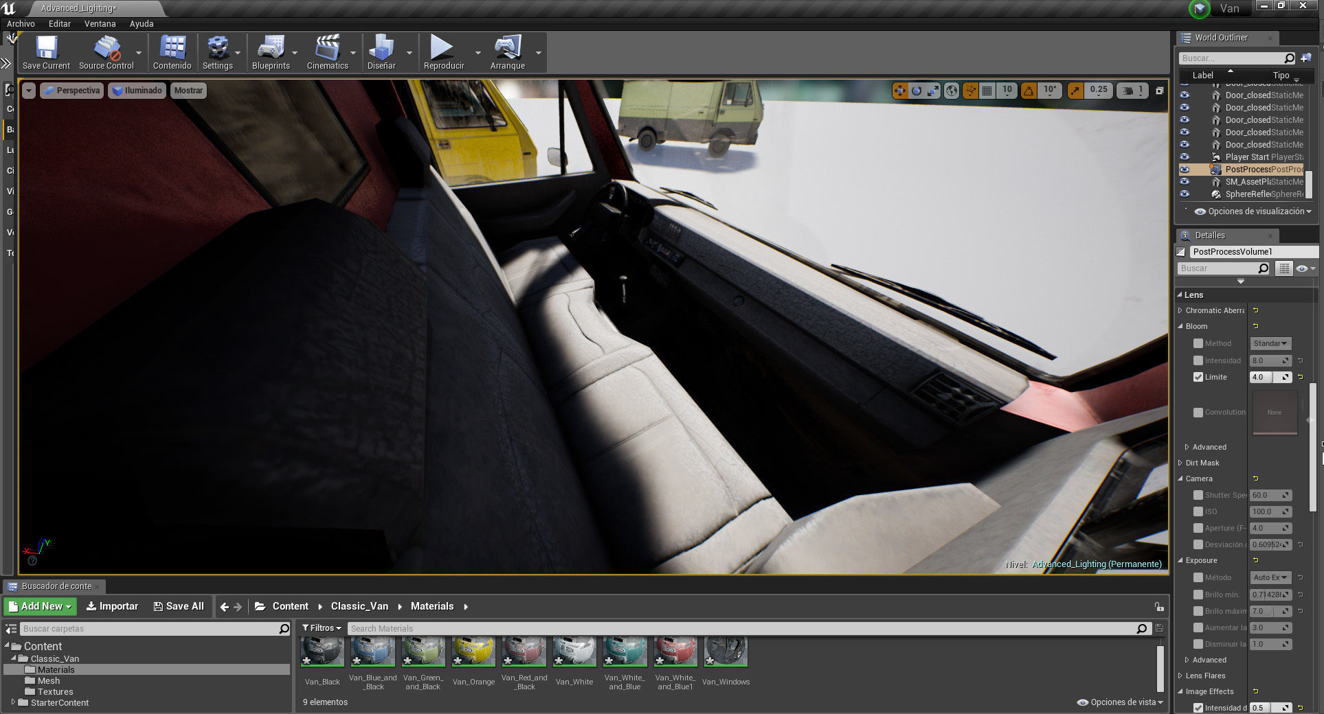 Van vehicle Pack for UE4 Low-poly 3D model_5