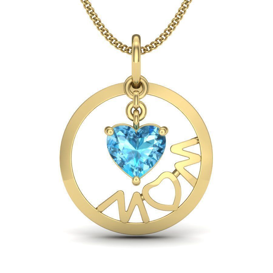 Mom pendant 3dm render detail 3D print model 3D print model_5