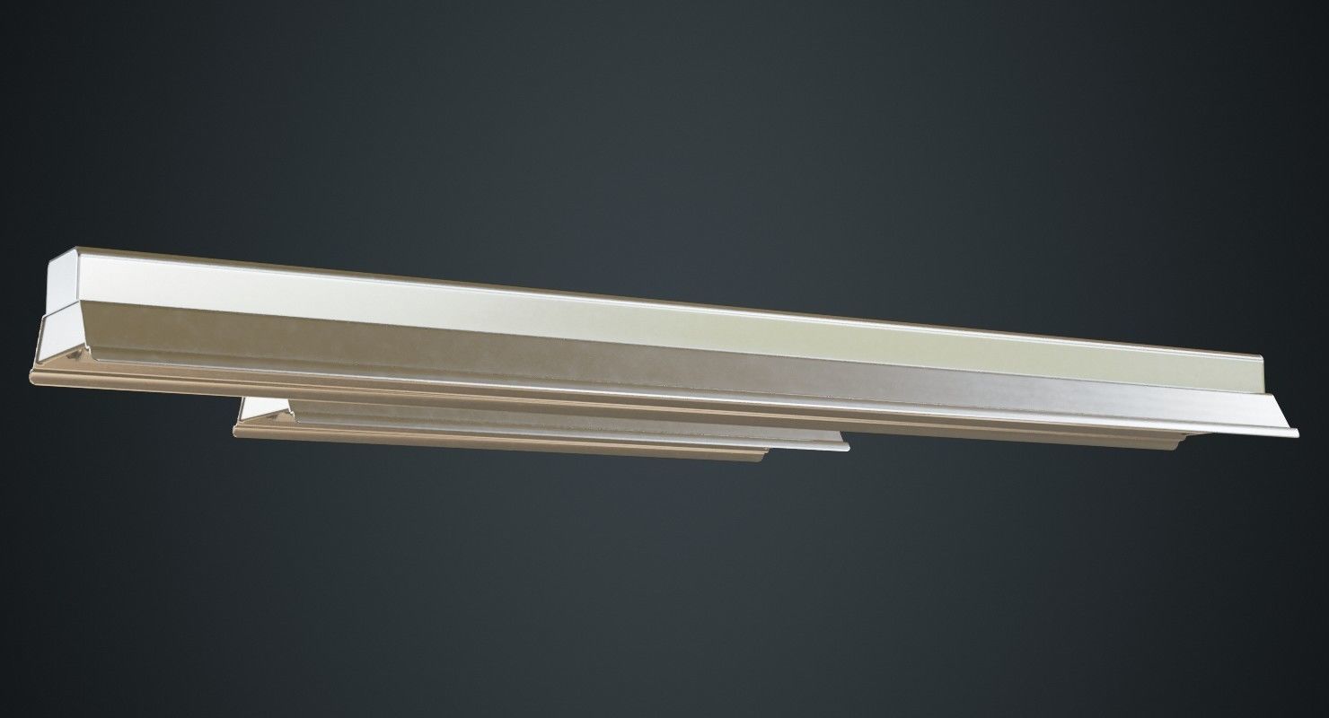 Fluorescent Bulb 1B Low-poly 3D model_3