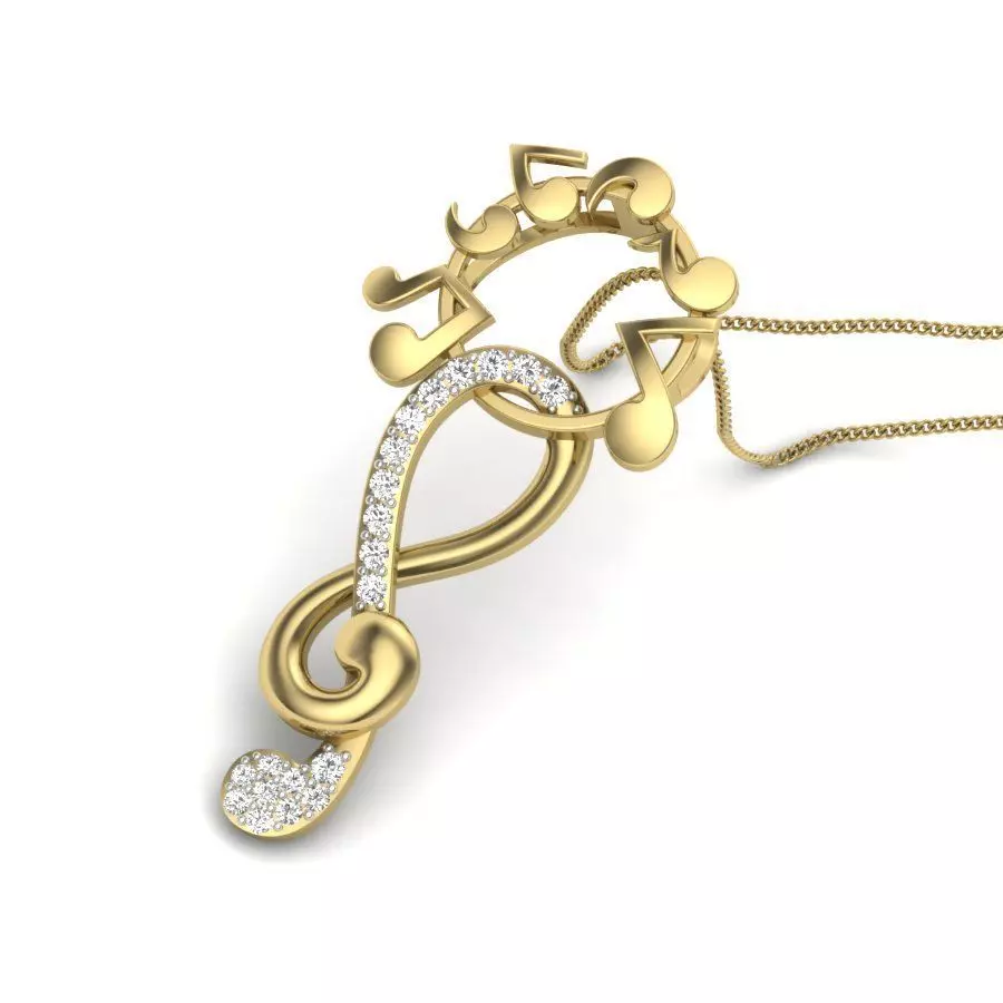 Women pendant 3dm render detail 3D print model 3D print model