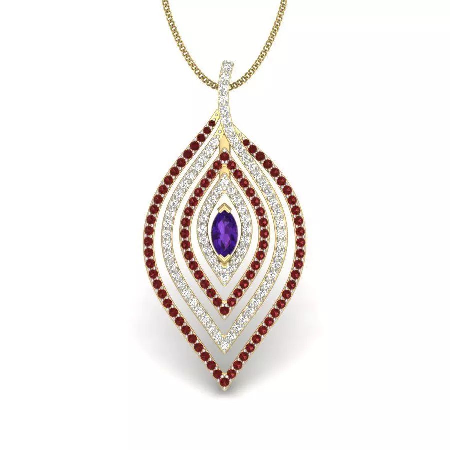 Women pendant 3dm render detail 3D print model 3D print model_0