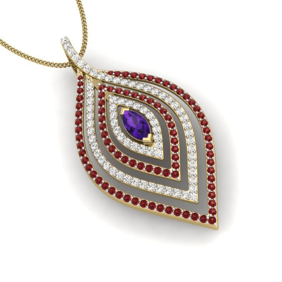 Women pendant 3dm render detail 3D print model 3D print model_5