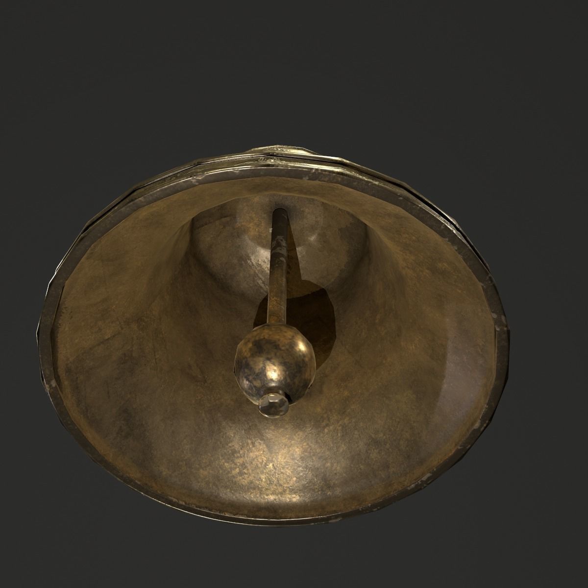  church bell  Low-poly 3D model_3