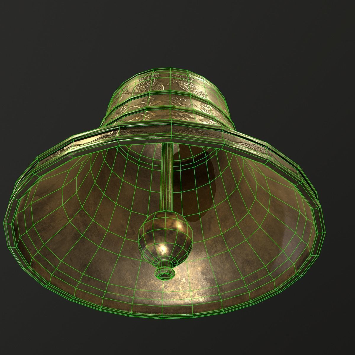  church bell  Low-poly 3D model_5