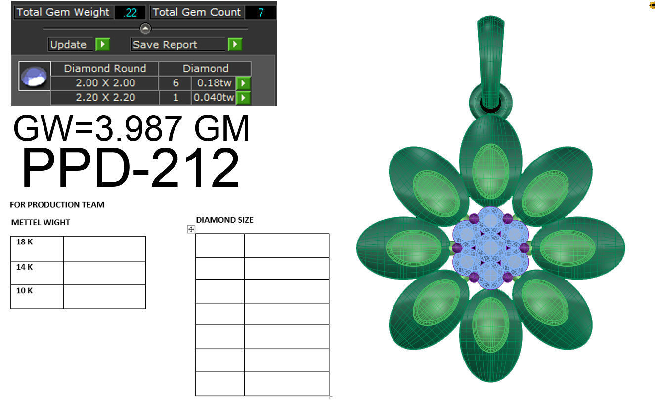 Women pendant 3dm render detail 3D print model 3D print model_6