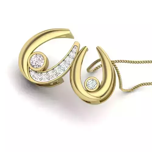 Women pendant 3dm render detail 3D print model