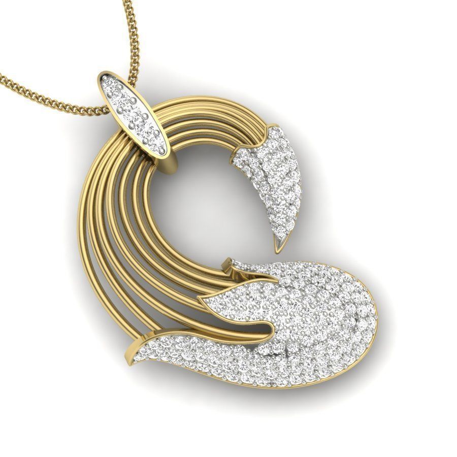 Women pendant 3dm render detail 3D print model 3D print model_4