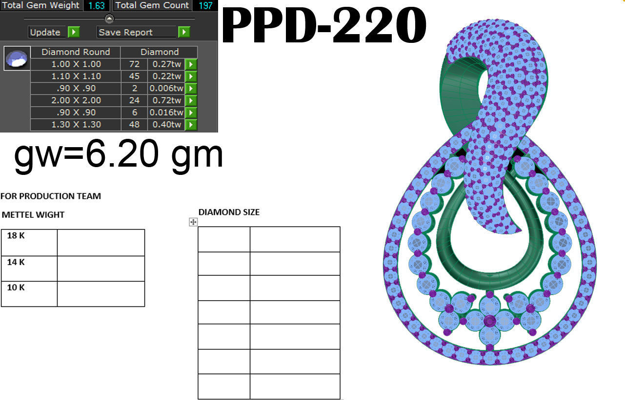 Women pendant 3dm render detail 3D print model 3D print model_6