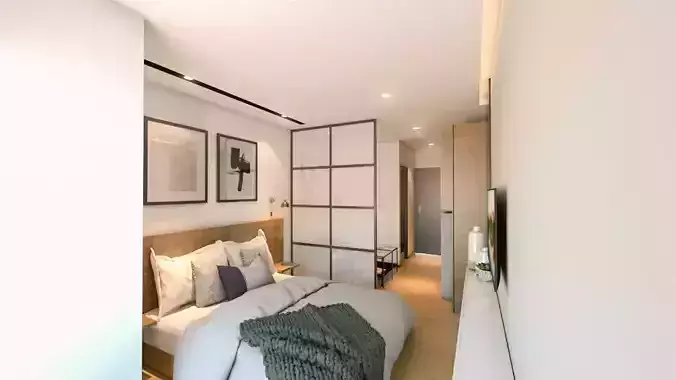 Bedroom at Apartmement 24m square