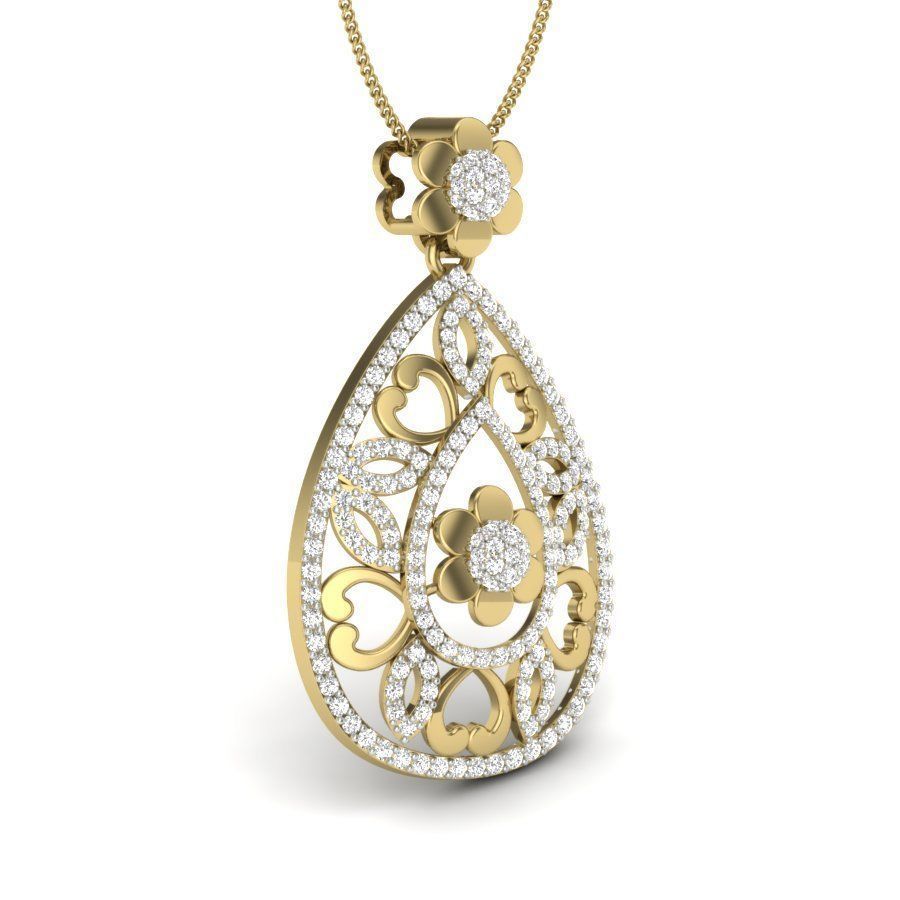 Women pendant 3dm render detail 3D print model 3D print model_3