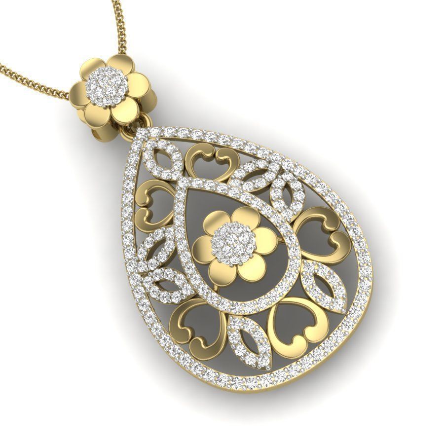 Women pendant 3dm render detail 3D print model 3D print model_4