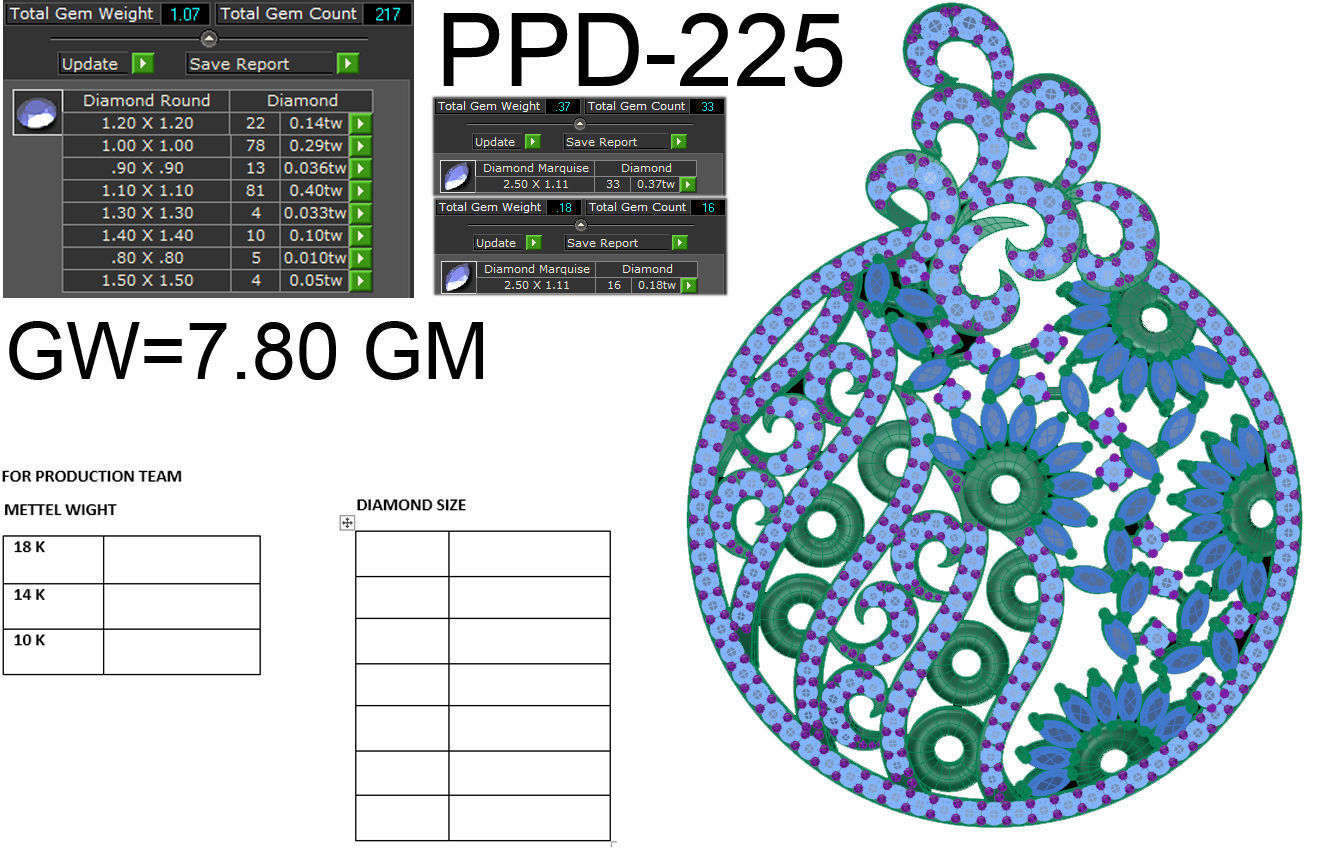 Women pendant 3dm render detail 3D print model 3D print model_6