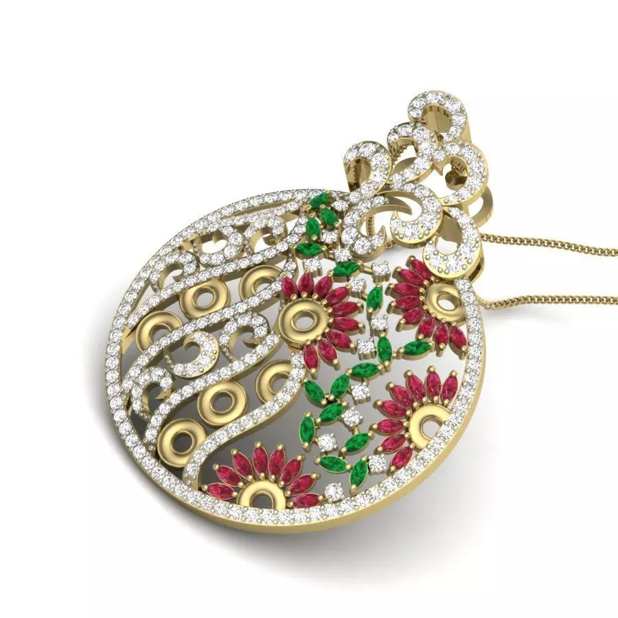 Women pendant 3dm render detail 3D print model 3D print model_0