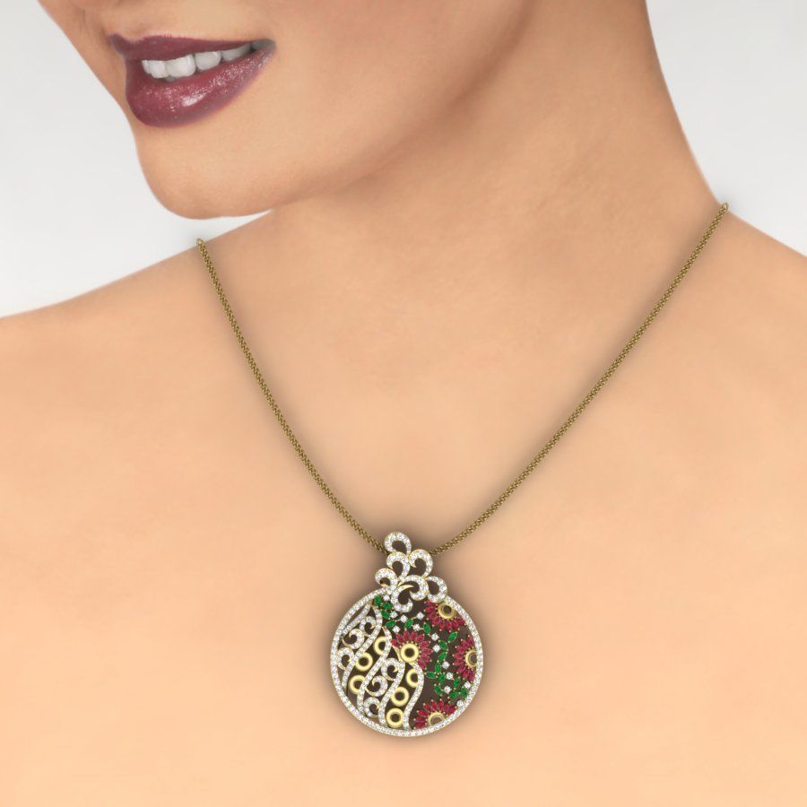 Women pendant 3dm render detail 3D print model 3D print model_1