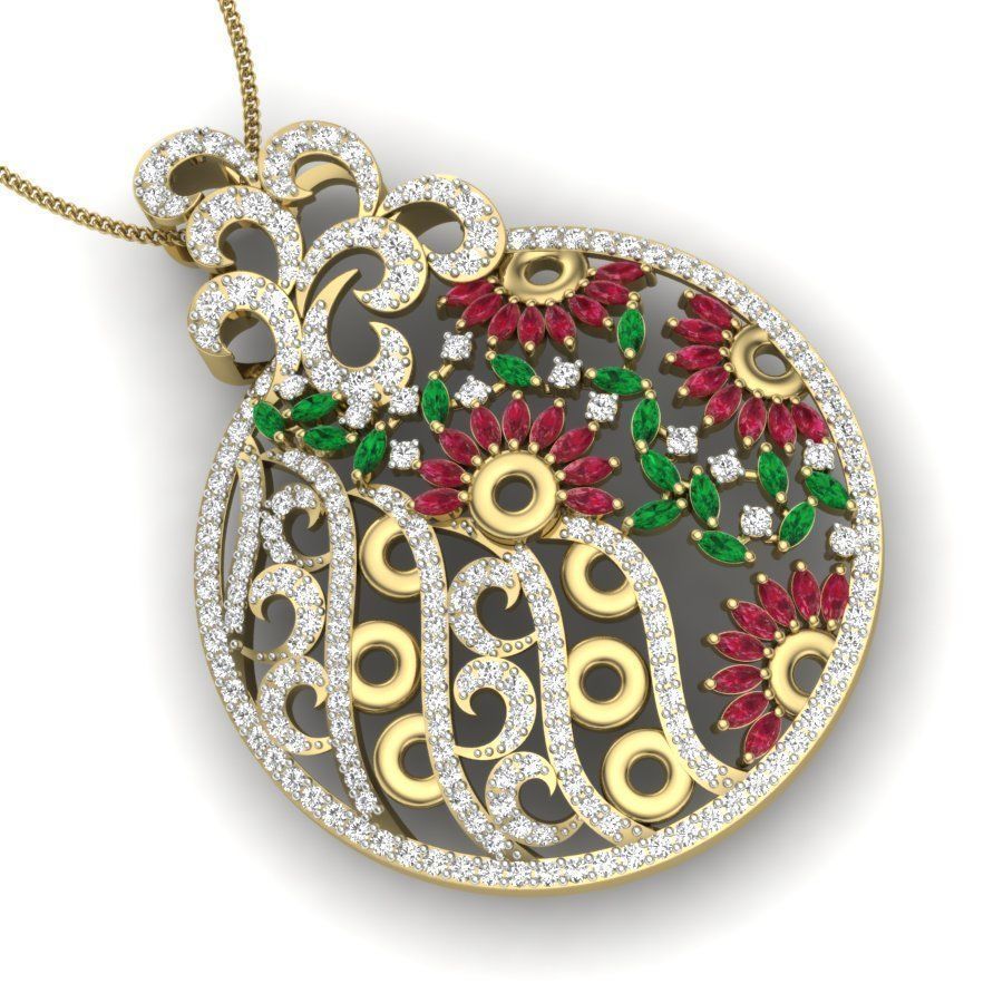 Women pendant 3dm render detail 3D print model 3D print model_3