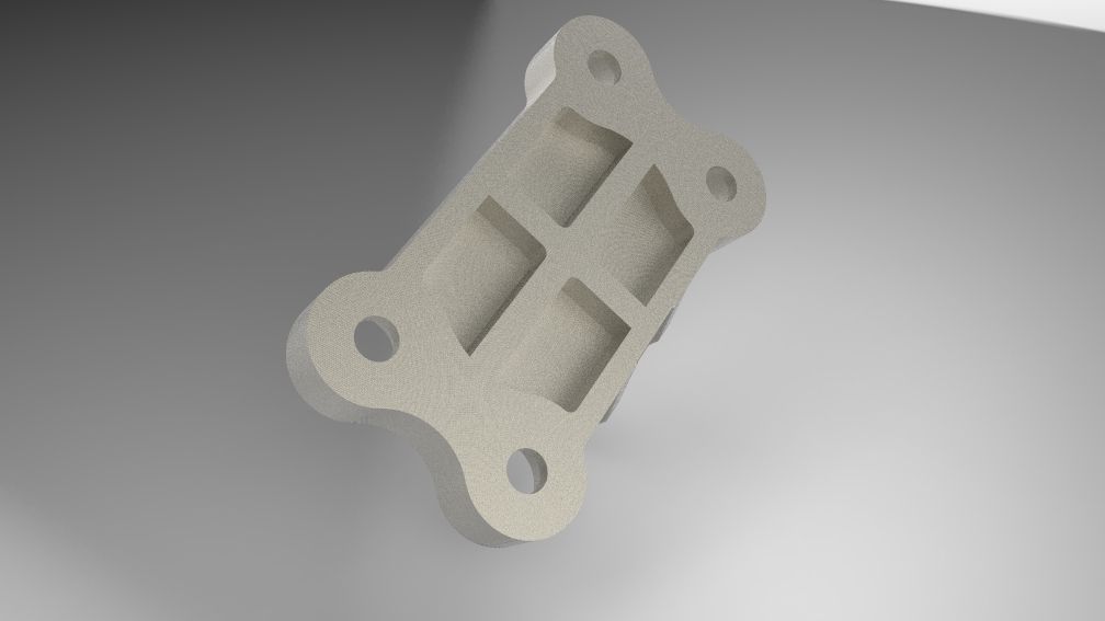 GE jet engine bracket Free 3D model_2