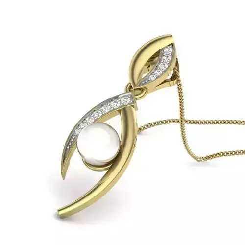 Women pearl pendant 3dm render detail 3D print model