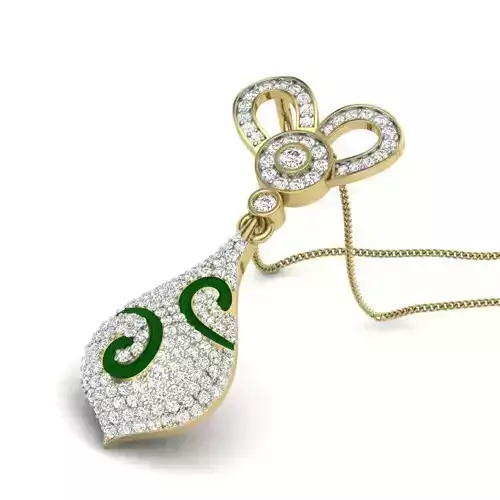 Women pendant 3dm render detail 3D print model