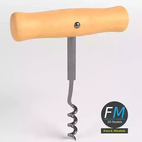 Wooden corkscrew