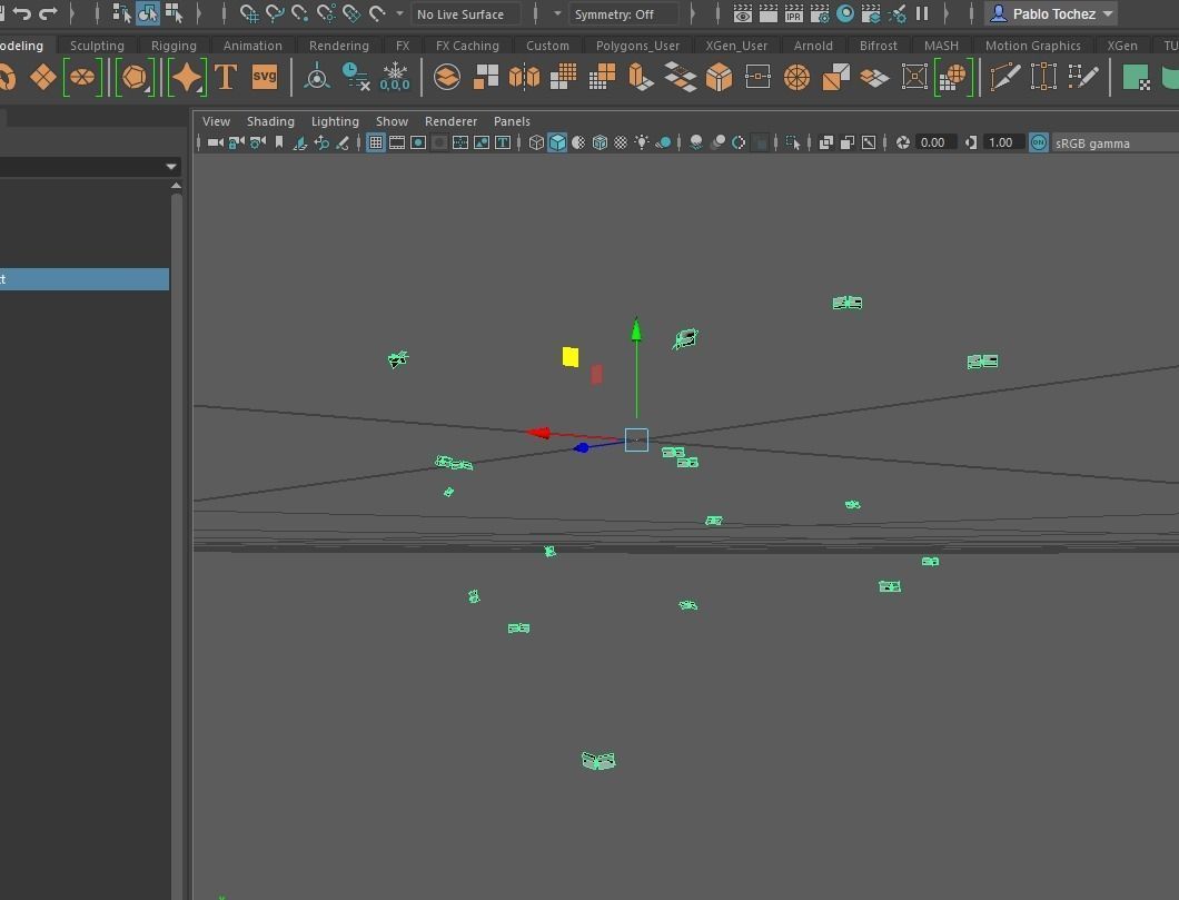 Low Poly Background Flies and Bees Animated Low-poly 3D model_8