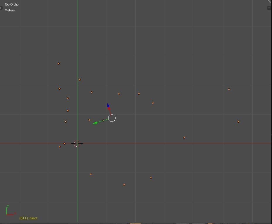 Low Poly Background Flies and Bees Animated Low-poly 3D model_6