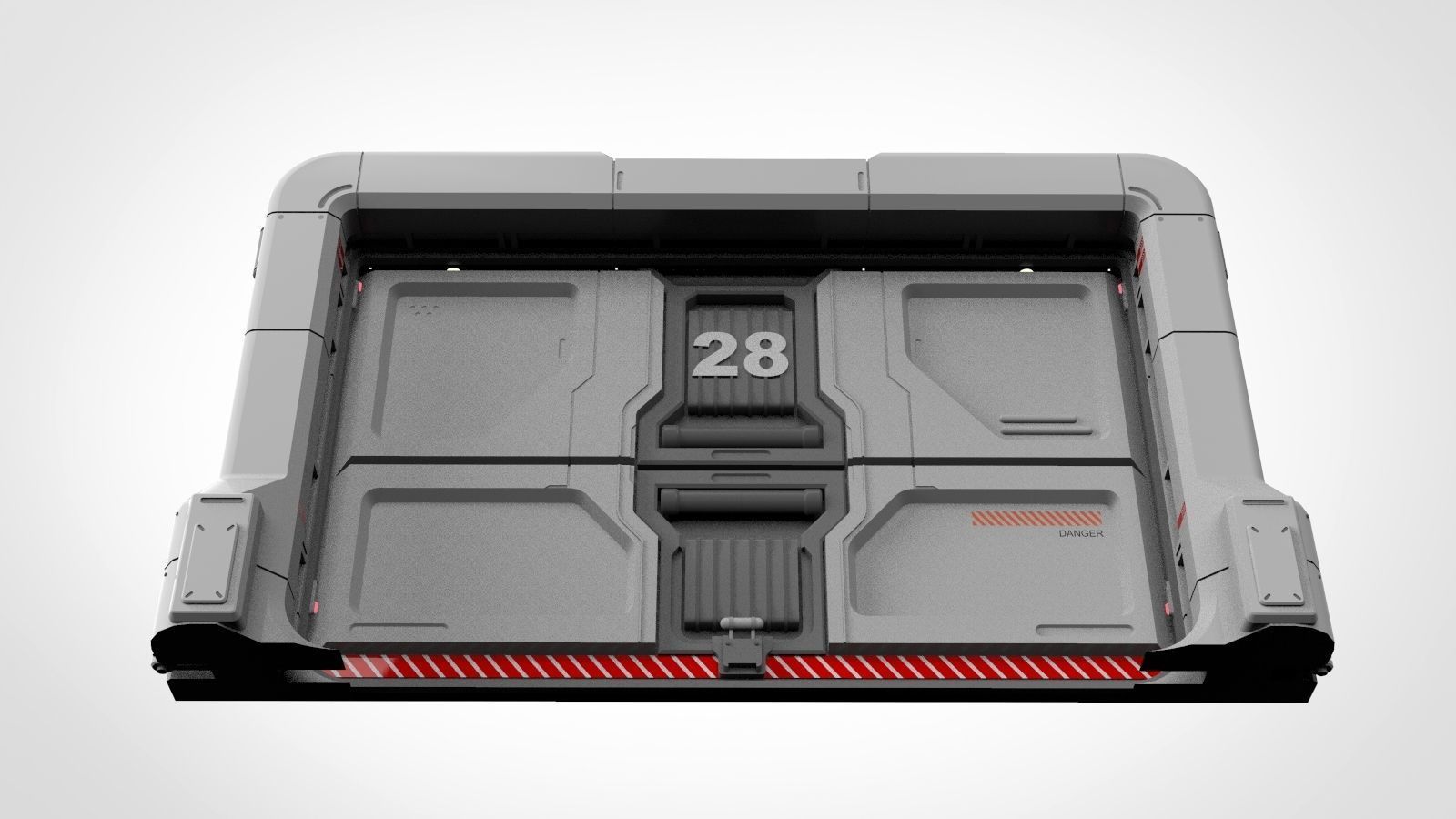 sci fi door 19 3D model_5
