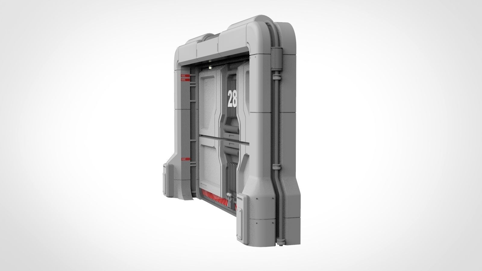 sci fi door 19 3D model_8