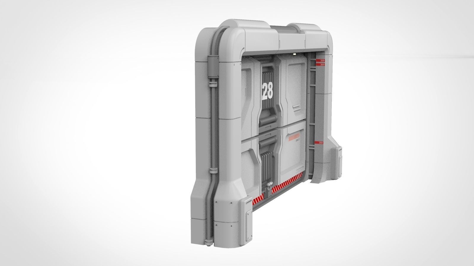 sci fi door 19 3D model_9