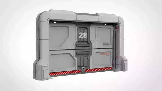 sci fi door 19 3D model